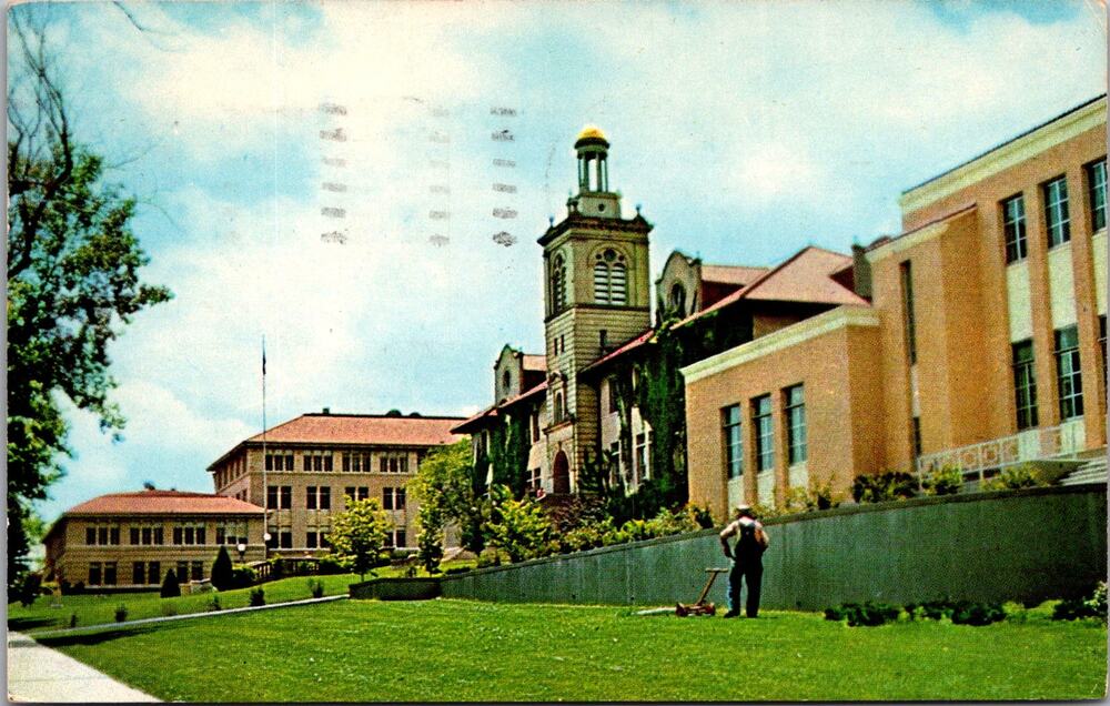 Scene at Colorado School of Mines in Golden CO 1960 Vintage Postcard SP10-17